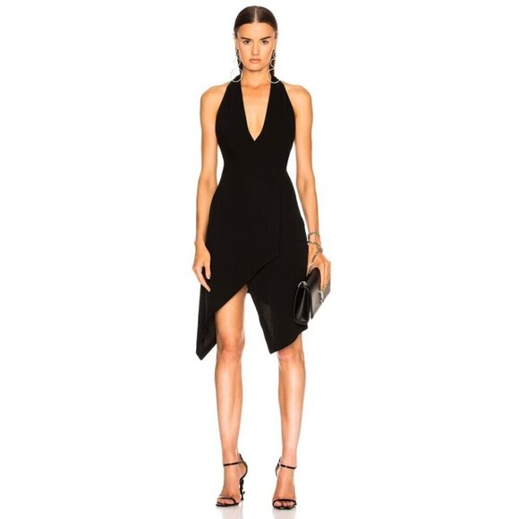 IRO Ekioti Crepe Mini Dress Size 40 M Black NWT - Picture 1 of 13